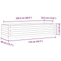 VidaXL Donica ogrodowa, 110x40x23 cm, impregnowane drewno sosnowe