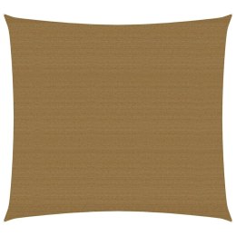 VidaXL Żagiel przeciwsłoneczny, 160 g/m², kolor taupe, 3x3 m, HDPE