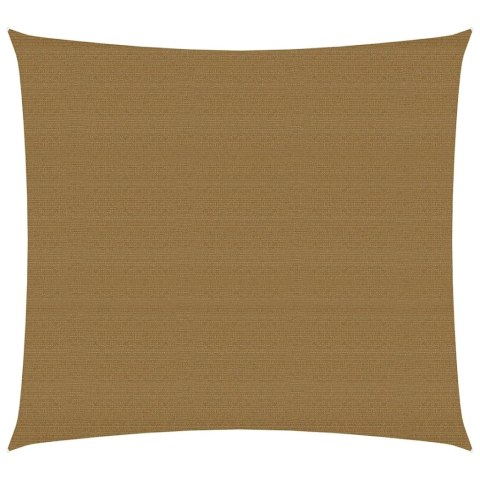 VidaXL Żagiel przeciwsłoneczny, 160 g/m², kolor taupe, 3x3 m, HDPE