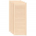 VidaXL Drzwi żaluzjowe do szafki, 4 szt., 99,3x39,4 cm, drewno sosnowe