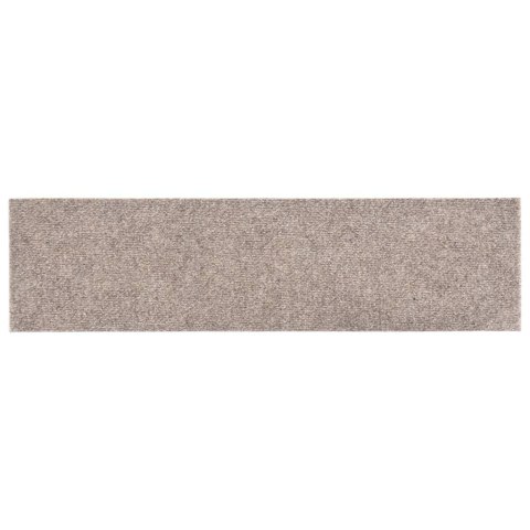 VidaXL Samoprzylepne nakładki na schody, 15 szt., 76x20 cm, kremowe VidaXL Samoprzylepne nakładki na schody, 15 szt., 76x20 cm, kremowe