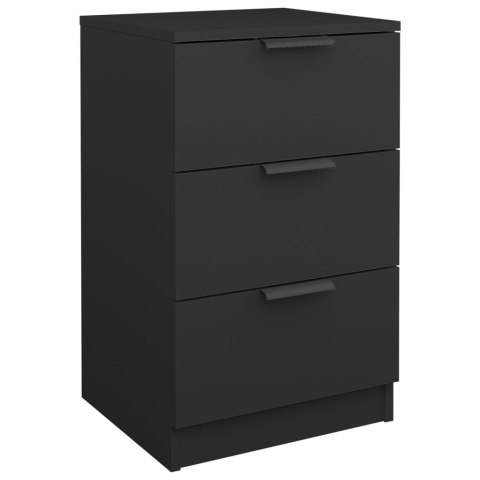 VidaXL Szafka nocna, czarna, 40x36x65 cm VidaXL Szafka nocna, czarna, 40x36x65 cm