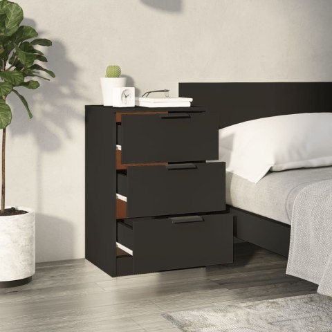 VidaXL Szafka nocna, czarna, 40x36x65 cm VidaXL Szafka nocna, czarna, 40x36x65 cm