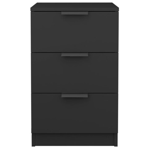 VidaXL Szafka nocna, czarna, 40x36x65 cm VidaXL Szafka nocna, czarna, 40x36x65 cm