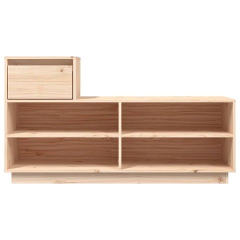 VidaXL Szafka na buty, 110x34x61 cm, lite drewno sosnowe VidaXL Szafka na buty, 110x34x61 cm, lite drewno sosnowe