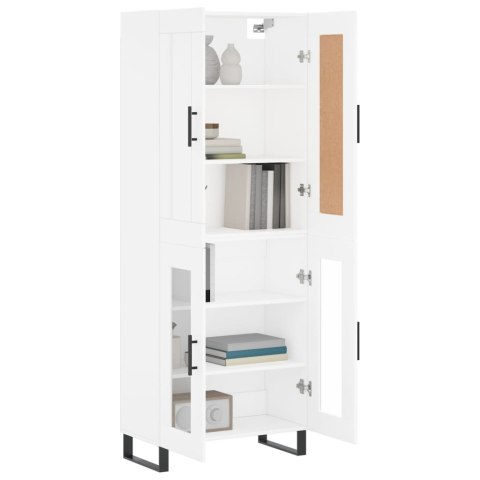VidaXL Witrynka, biała, 69,5x34x180 cm, materiał drewnopochodny VidaXL Witrynka, biała, 69,5x34x180 cm, materiał drewnopochodny