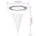 VidaXL Solarne lampki gruntowe, z kolcami, 4 szt., ciepłe białe