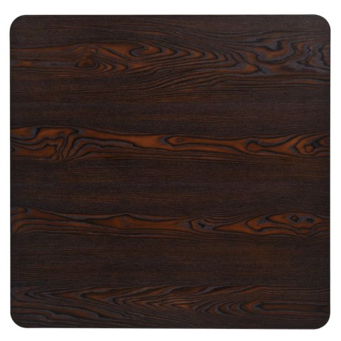VidaXL Stolik barowy z MDF na stalowej podstawie, 80x80x75 cm, jesion VidaXL Stolik barowy z MDF na stalowej podstawie, 80x80x75 cm, jesion
