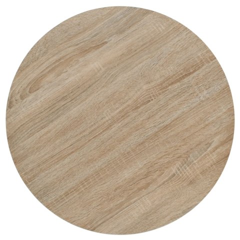 VidaXL Stolik bistro z MDF, stalowa podstawa, 60x75 cm, kolor dębu VidaXL Stolik bistro z MDF, stalowa podstawa, 60x75 cm, kolor dębu