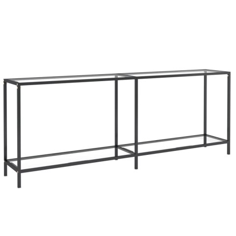 VidaXL Stolik konsolowy, przezroczysty, 200x35x75,5cm, szkło hartowane VidaXL Stolik konsolowy, przezroczysty, 200x35x75,5cm, szkło hartowane