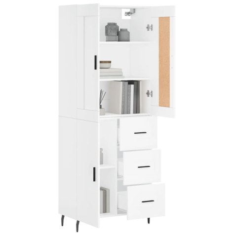 VidaXL Witrynka, biała, 69,5x34x180 cm, materiał drewnopochodny VidaXL Witrynka, biała, 69,5x34x180 cm, materiał drewnopochodny