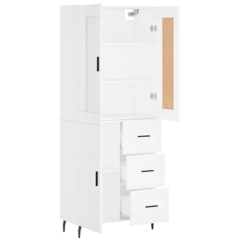 VidaXL Witrynka, biała, 69,5x34x180 cm, materiał drewnopochodny VidaXL Witrynka, biała, 69,5x34x180 cm, materiał drewnopochodny