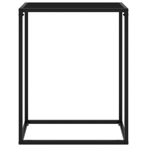 VidaXL Stolik konsolowy, czarny, 60x35x75 cm, szkło hartowane VidaXL Stolik konsolowy, czarny, 60x35x75 cm, szkło hartowane