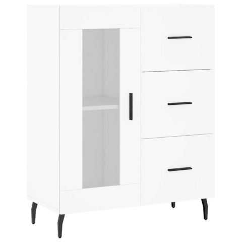 VidaXL Witrynka, biała, 69,5x34x180 cm, materiał drewnopochodny VidaXL Witrynka, biała, 69,5x34x180 cm, materiał drewnopochodny