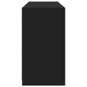 VidaXL Szafka z oświetleniem LED, czarna, 123x37x67 cm