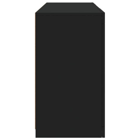 VidaXL Szafka z oświetleniem LED, czarna, 123x37x67 cm VidaXL Szafka z oświetleniem LED, czarna, 123x37x67 cm