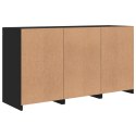 VidaXL Szafka z oświetleniem LED, czarna, 123x37x67 cm