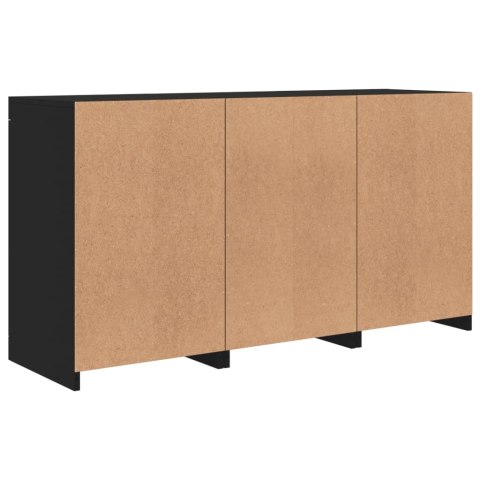 VidaXL Szafka z oświetleniem LED, czarna, 123x37x67 cm VidaXL Szafka z oświetleniem LED, czarna, 123x37x67 cm