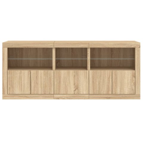 VidaXL Szafka z oświetleniem LED, dąb sonoma, 162x37x67 cm VidaXL Szafka z oświetleniem LED, dąb sonoma, 162x37x67 cm