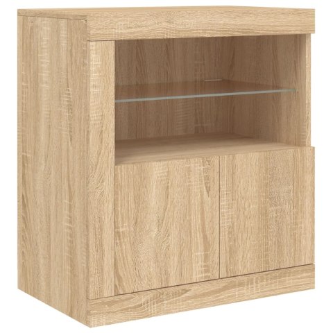 VidaXL Szafka z oświetleniem LED, dąb sonoma, 162x37x67 cm VidaXL Szafka z oświetleniem LED, dąb sonoma, 162x37x67 cm