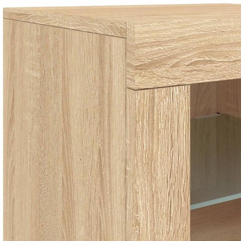VidaXL Szafka z oświetleniem LED, dąb sonoma, 162x37x67 cm VidaXL Szafka z oświetleniem LED, dąb sonoma, 162x37x67 cm