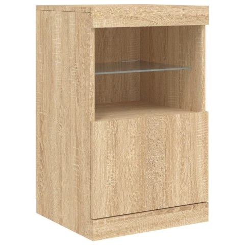 VidaXL Szafka z oświetleniem LED, dąb sonoma, 162x37x67 cm VidaXL Szafka z oświetleniem LED, dąb sonoma, 162x37x67 cm