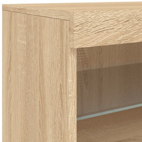 VidaXL Szafka z oświetleniem LED, dąb sonoma, 162x37x67 cm VidaXL Szafka z oświetleniem LED, dąb sonoma, 162x37x67 cm