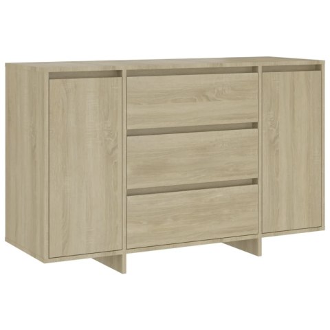 VidaXL Komoda z 3 szufladami, dąb sonoma, 120x41x75 cm VidaXL Komoda z 3 szufladami, dąb sonoma, 120x41x75 cm