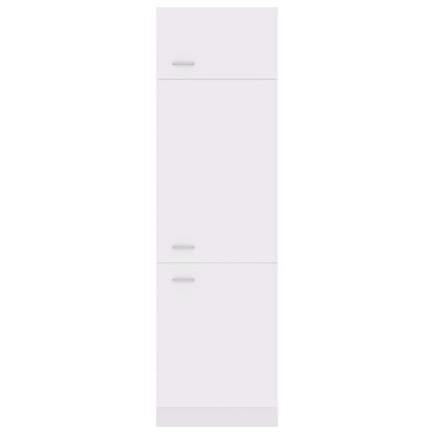 VidaXL Szafka na lodówkę, biała, 60x57x207 cm, materiał drewnopochodny VidaXL Szafka na lodówkę, biała, 60x57x207 cm, materiał drewnopochodny