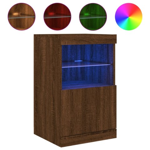 VidaXL Szafka z oświetleniem LED, brązowy dąb, 41x37x67 cm VidaXL Szafka z oświetleniem LED, brązowy dąb, 41x37x67 cm
