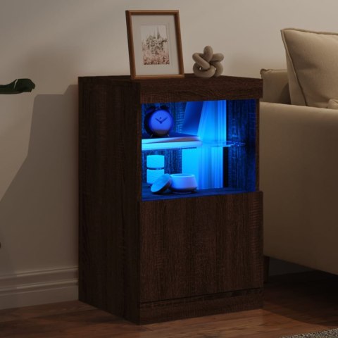 VidaXL Szafka z oświetleniem LED, brązowy dąb, 41x37x67 cm VidaXL Szafka z oświetleniem LED, brązowy dąb, 41x37x67 cm