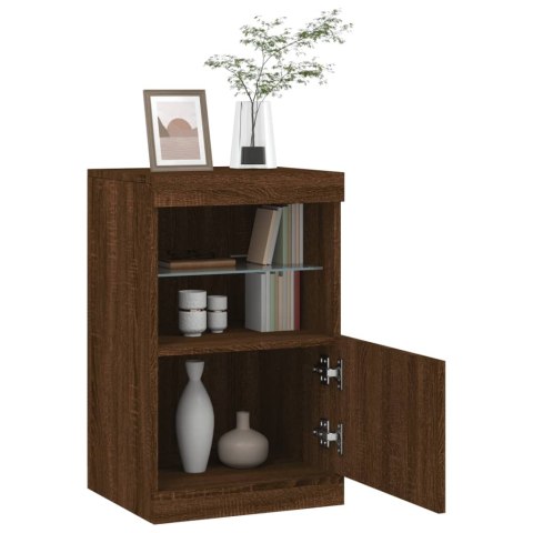 VidaXL Szafka z oświetleniem LED, brązowy dąb, 41x37x67 cm VidaXL Szafka z oświetleniem LED, brązowy dąb, 41x37x67 cm