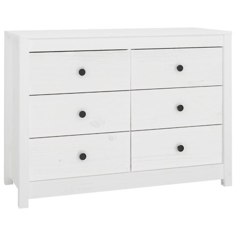 VidaXL Komoda, biały, 100x40x72 cm, lite drewno sosnowe VidaXL Komoda, biały, 100x40x72 cm, lite drewno sosnowe