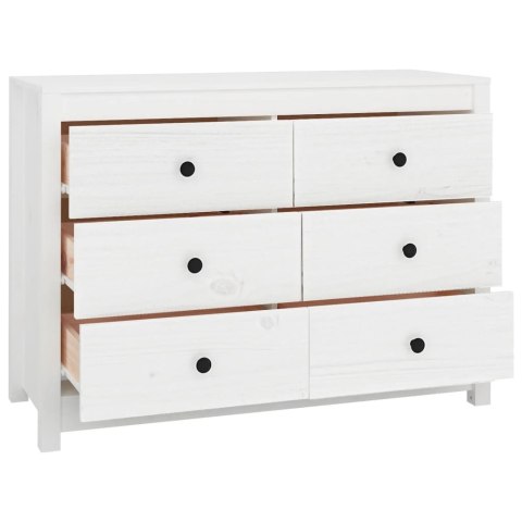 VidaXL Komoda, biały, 100x40x72 cm, lite drewno sosnowe VidaXL Komoda, biały, 100x40x72 cm, lite drewno sosnowe