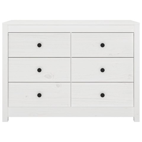 VidaXL Komoda, biały, 100x40x72 cm, lite drewno sosnowe VidaXL Komoda, biały, 100x40x72 cm, lite drewno sosnowe