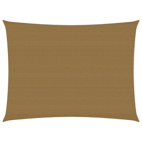 VidaXL Żagiel przeciwsłoneczny, 160 g/m², kolor taupe, 3x4,5 m, HDPE