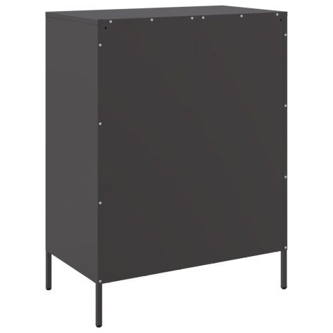 Komoda, czarna, 68x39x89 cm, stalowa Komoda, czarna, 68x39x89 cm, stalowa