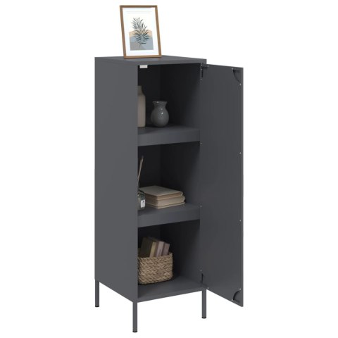 VidaXL Szafka, antracytowa, 36x39x113 cm, stal VidaXL Szafka, antracytowa, 36x39x113 cm, stal