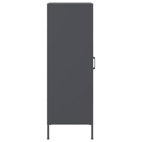 VidaXL Szafka, antracytowa, 36x39x113 cm, stal VidaXL Szafka, antracytowa, 36x39x113 cm, stal