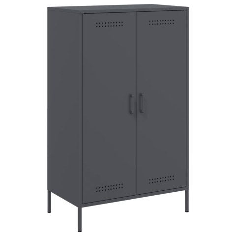 VidaXL Szafka, antracytowa, 68x39x113 cm, stal VidaXL Szafka, antracytowa, 68x39x113 cm, stal