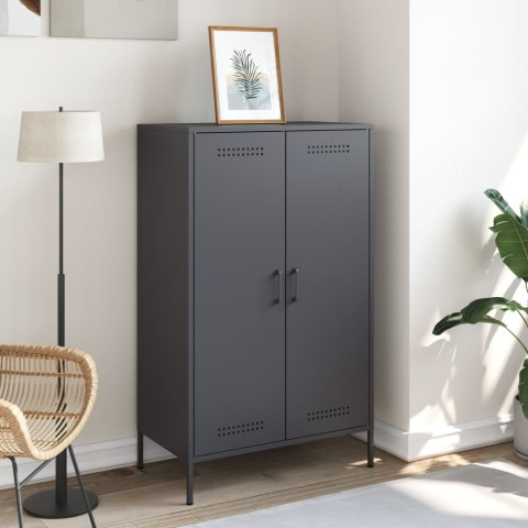 VidaXL Szafka, antracytowa, 68x39x113 cm, stal VidaXL Szafka, antracytowa, 68x39x113 cm, stal