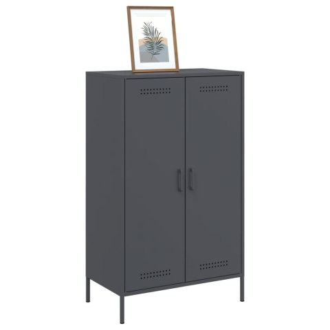 VidaXL Szafka, antracytowa, 68x39x113 cm, stal VidaXL Szafka, antracytowa, 68x39x113 cm, stal