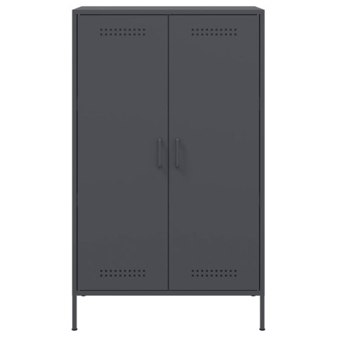 VidaXL Szafka, antracytowa, 68x39x113 cm, stal VidaXL Szafka, antracytowa, 68x39x113 cm, stal