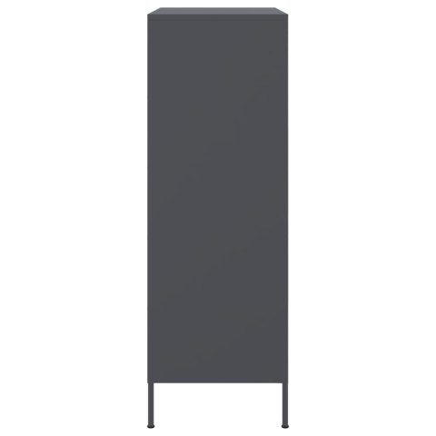 VidaXL Szafka, antracytowa, 68x39x113 cm, stal VidaXL Szafka, antracytowa, 68x39x113 cm, stal