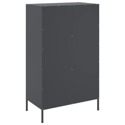 VidaXL Szafka, antracytowa, 68x39x113 cm, stal VidaXL Szafka, antracytowa, 68x39x113 cm, stal