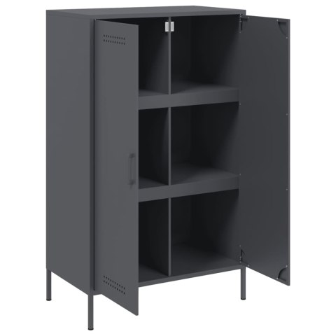 VidaXL Szafka, antracytowa, 68x39x113 cm, stal VidaXL Szafka, antracytowa, 68x39x113 cm, stal
