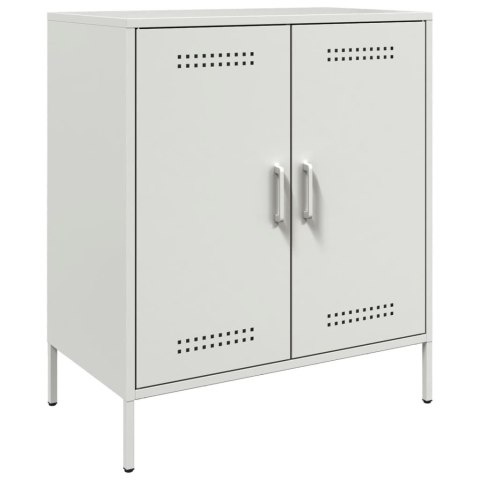 VidaXL Szafka, biała, 68x39x79 cm, stal VidaXL Szafka, biała, 68x39x79 cm, stal
