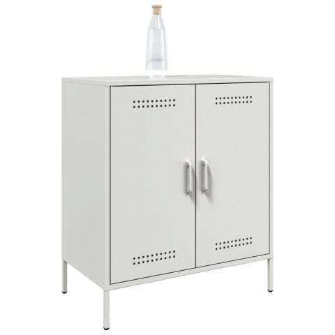 VidaXL Szafka, biała, 68x39x79 cm, stal VidaXL Szafka, biała, 68x39x79 cm, stal