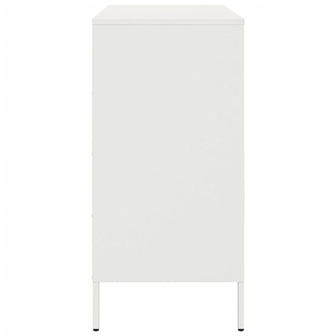 VidaXL Szafka, biała, 68x39x79 cm, stal VidaXL Szafka, biała, 68x39x79 cm, stal