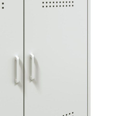 VidaXL Szafka, biała, 68x39x79 cm, stal VidaXL Szafka, biała, 68x39x79 cm, stal